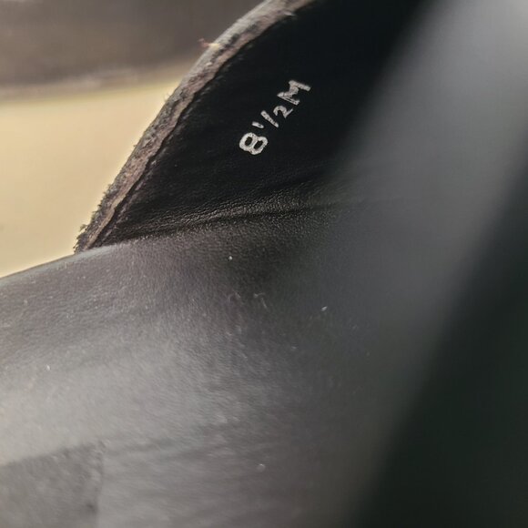 MIA 80's Chunky Platform Slide Black Sandals US 8.5 Retro Style - Picture 10 of 16